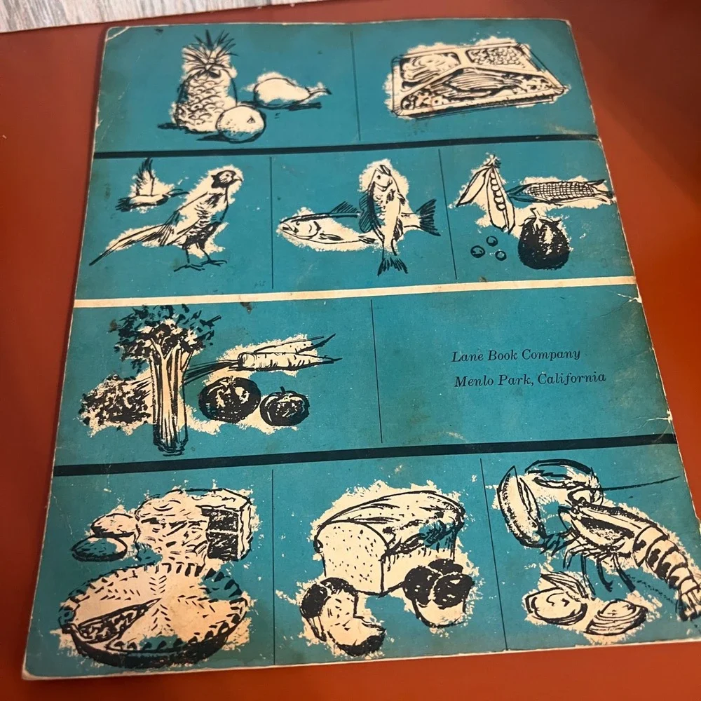 Vintage 1967 General Foods Kitchens Cookbook & Sunset Food Freezing Charts Lot